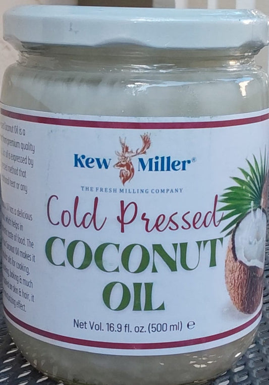 Cold Pressed Coconut oil 0.5L in glass Jar