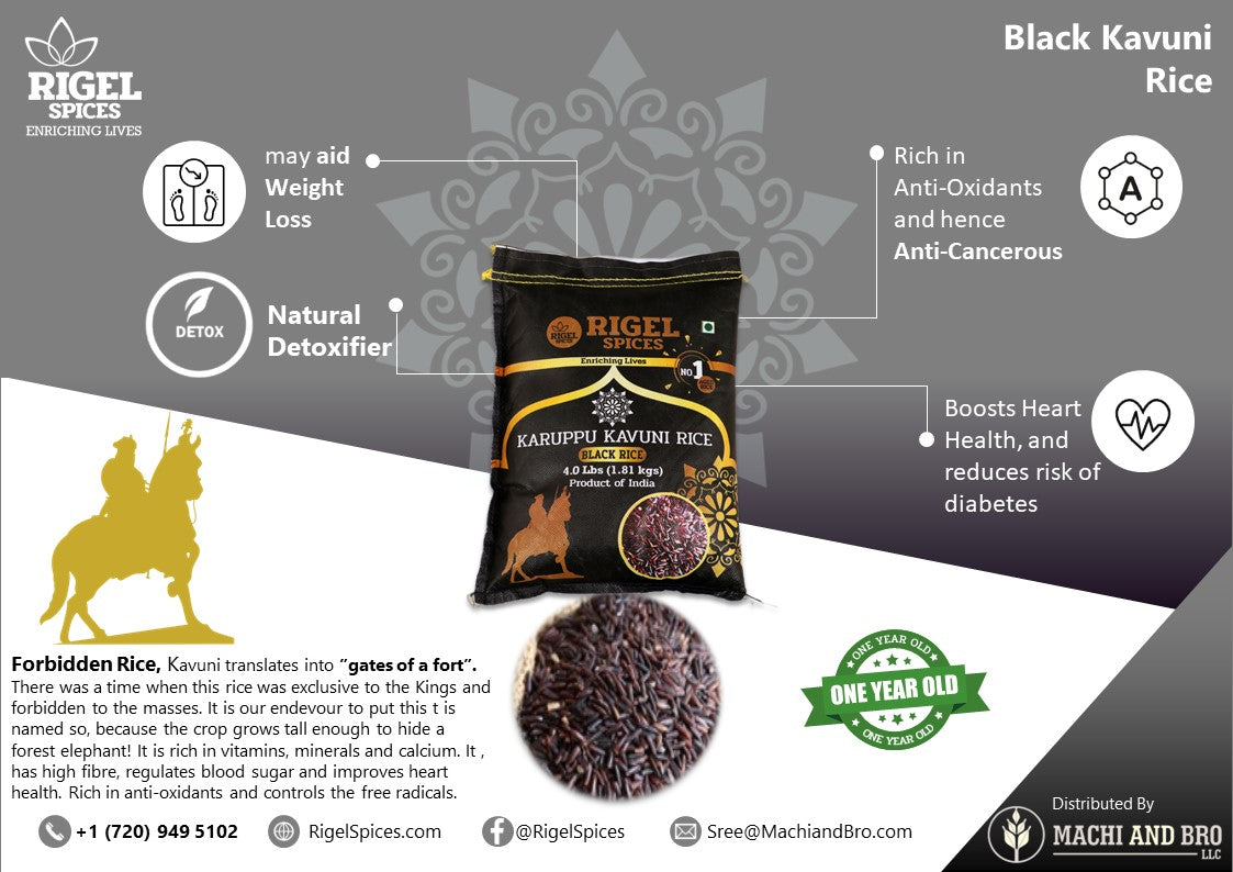 Karuppu Kavuni Rice - 4 Lbs