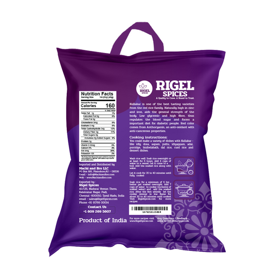Kullakar Red Rice - 4 Lbs