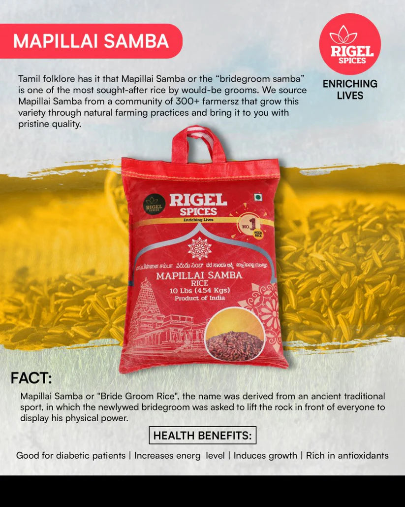 Mapillai Samba Rice - 10 Lbs