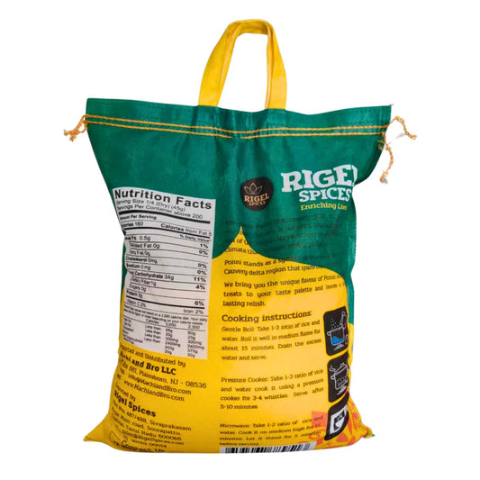 Ponni Raw Rice – 20 Lbs