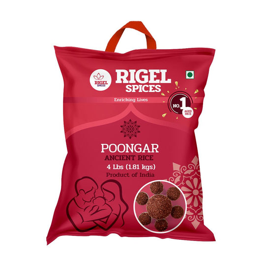 Poongar (Red) Rice - 4 Lbs