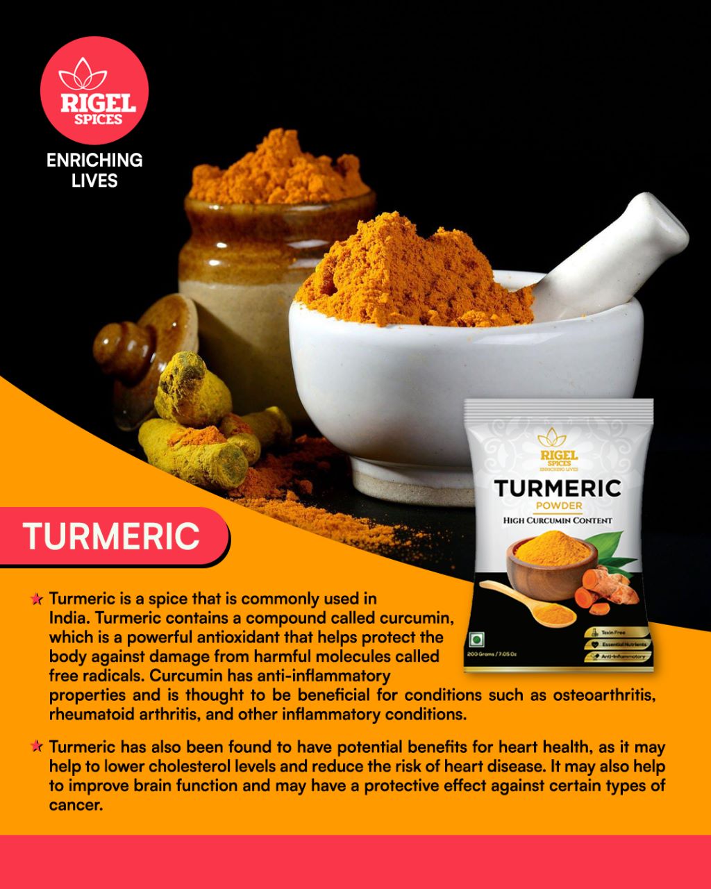 Turmeric With High Curcumin - 100 gms